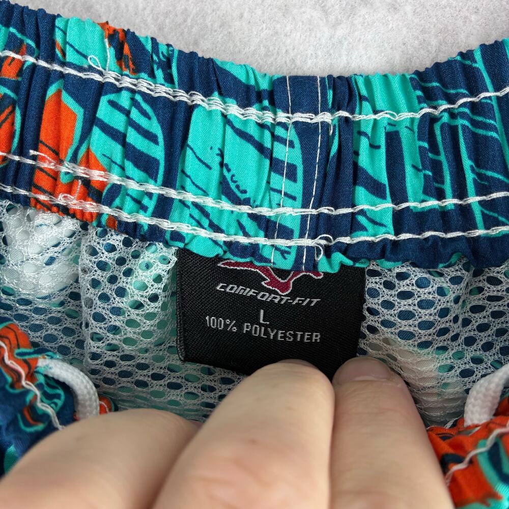 Hollister Swimsuit Board Shorts Mens Large Skate Board Print Vibrant Surf Pool - Picture 6 of 9